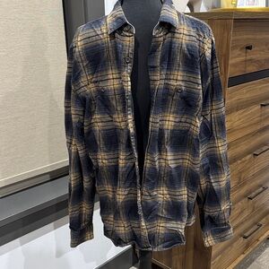 Men's Plaid Flannel Jacket XL